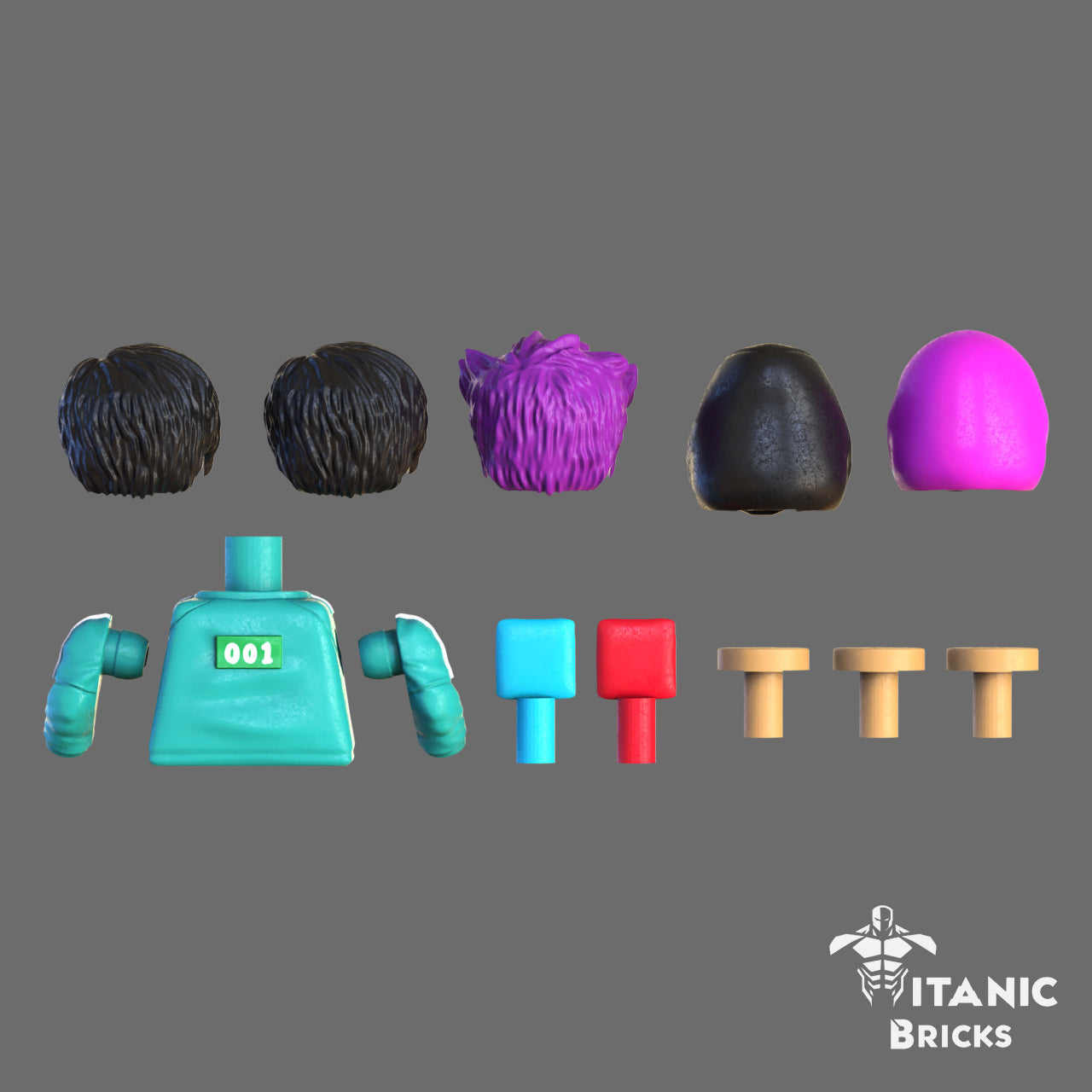 Squid Game custom minifigure Set