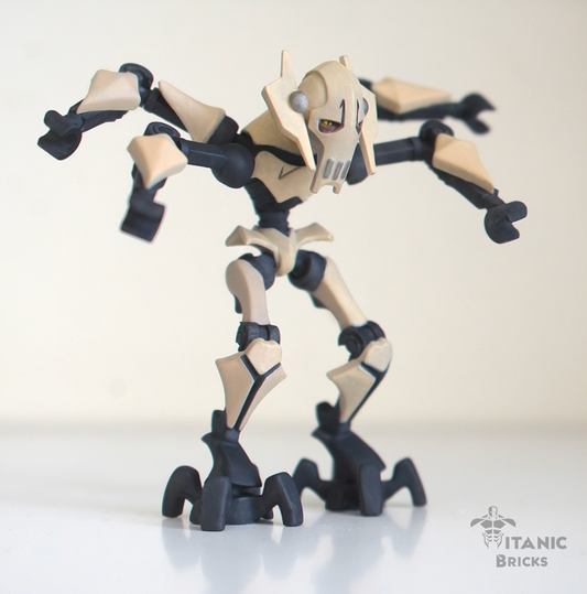 [PAINTED] General Grievous cutom articulated full figure