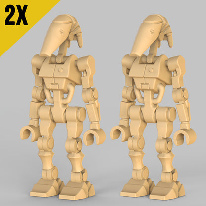 [PAINTED] 2X B1 War Droid custom minifigure