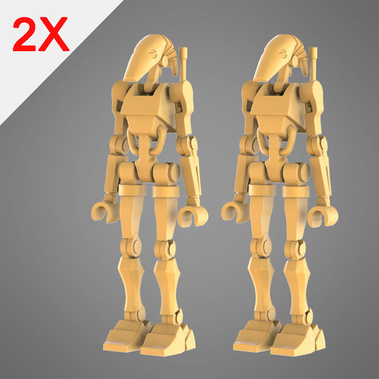 [PAINTED] 2X War Droid custom minifigure