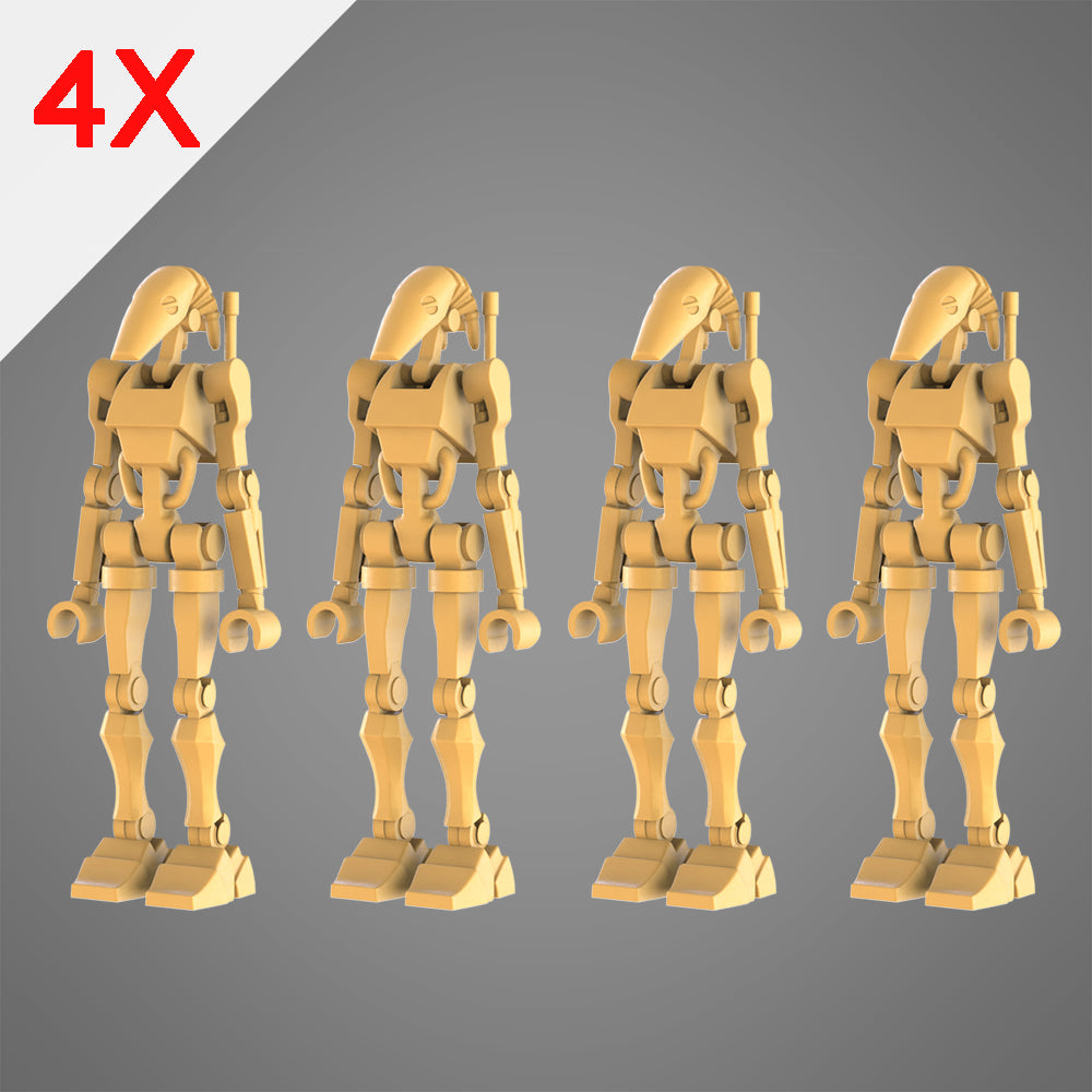 [PAINTED] 4X War Droid custom minifigure