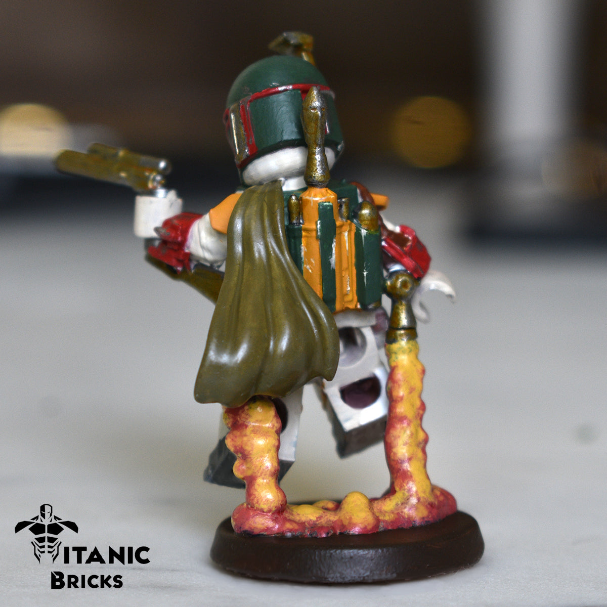 Painted bounty hunter figurine