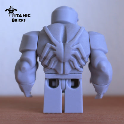 [Unpainted] Black Spider custom minifigure