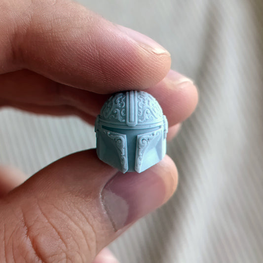 Ornamental Mandalorian helmet