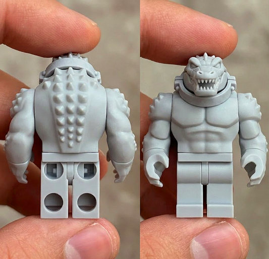 [Unpainted] Killer Croc custom minifigure midfig