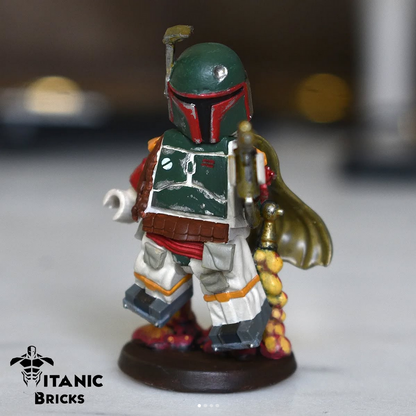 boba fett lego minifigure statue front