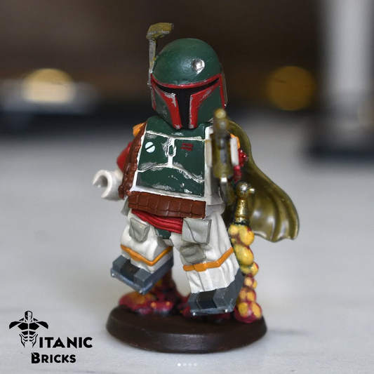 boba fett lego minifigure statue front