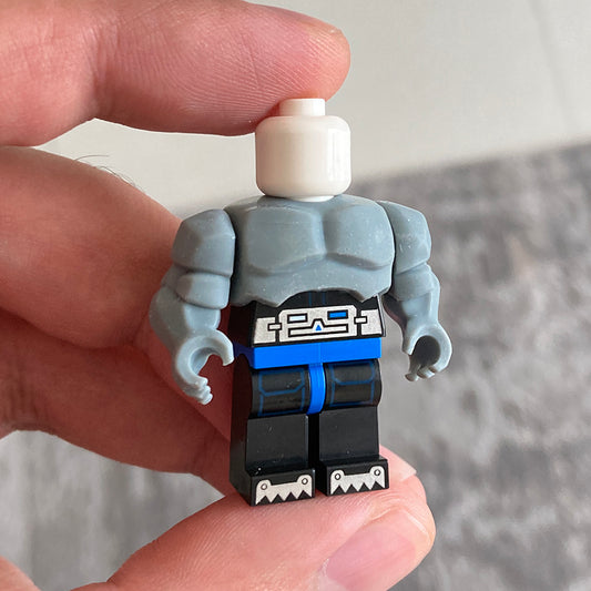 custom lego minifigure midfig and arms piece