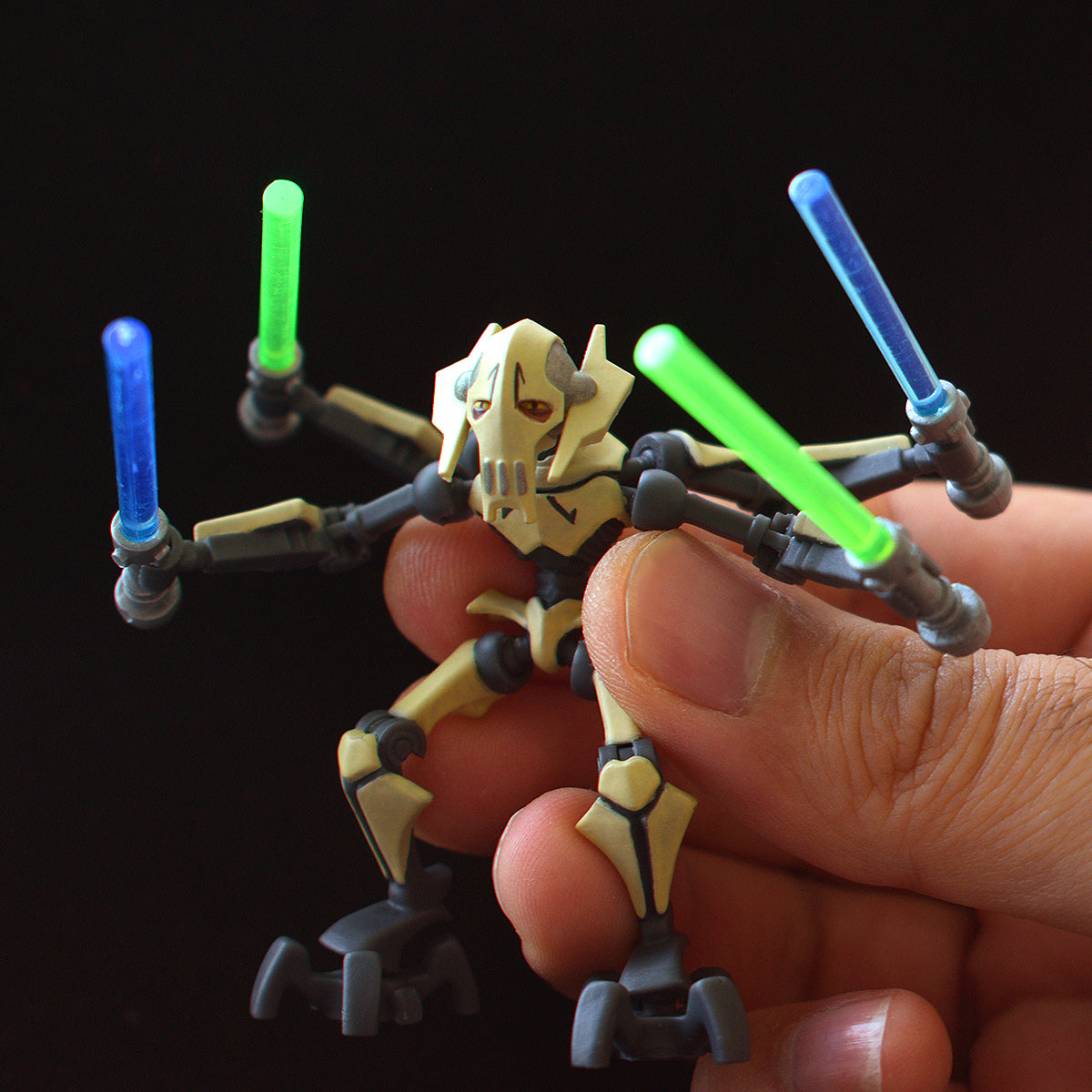 general grievous action figure held in hand