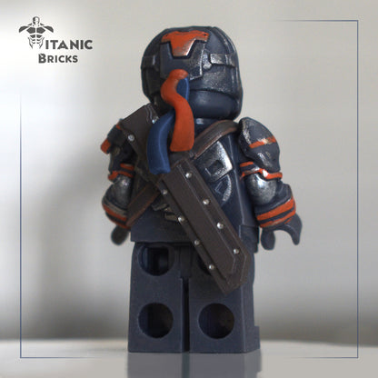 deathstroke custom lego minifigure back view