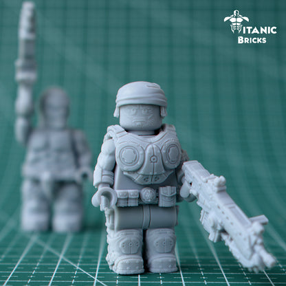 gears of war lego minifigure Marcus Fenix