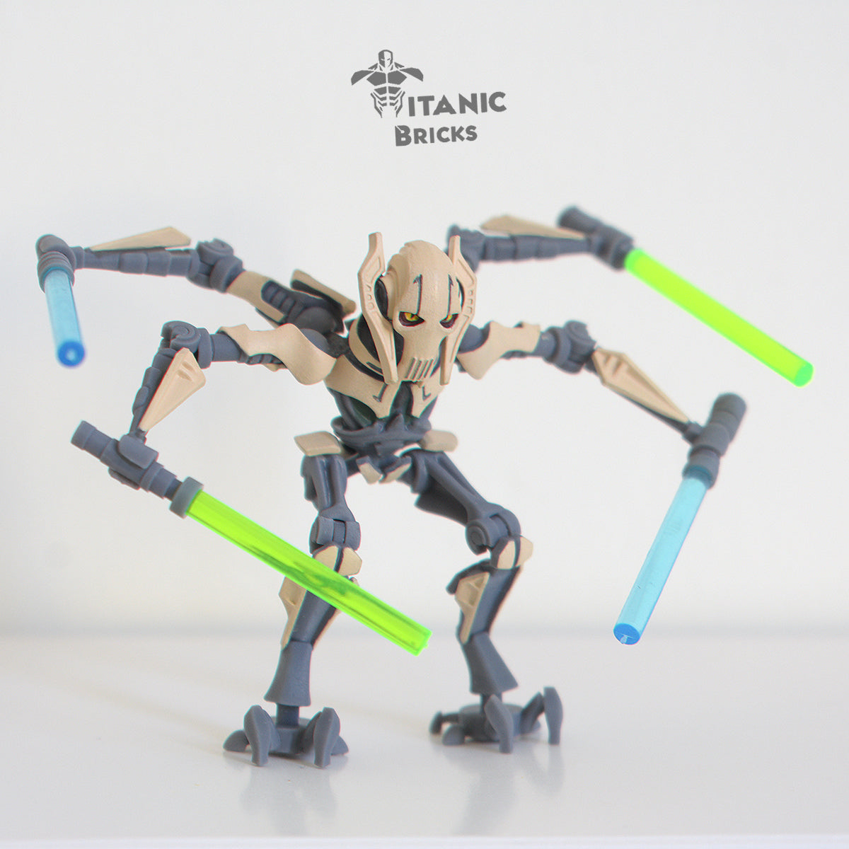 lego general grievous standing front view