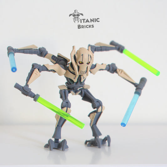 lego general grievous standing front view