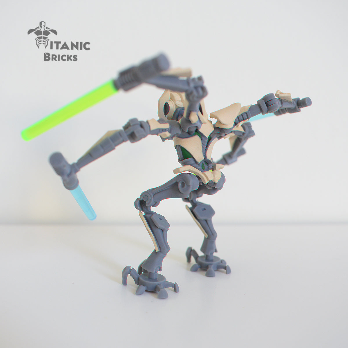 lego general grievous standing back view