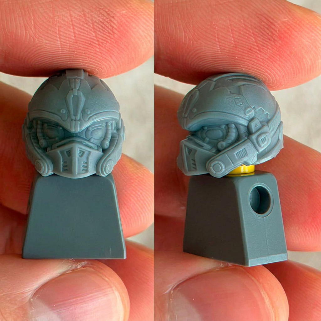 Gears of war inspired custom lego compatible helmet