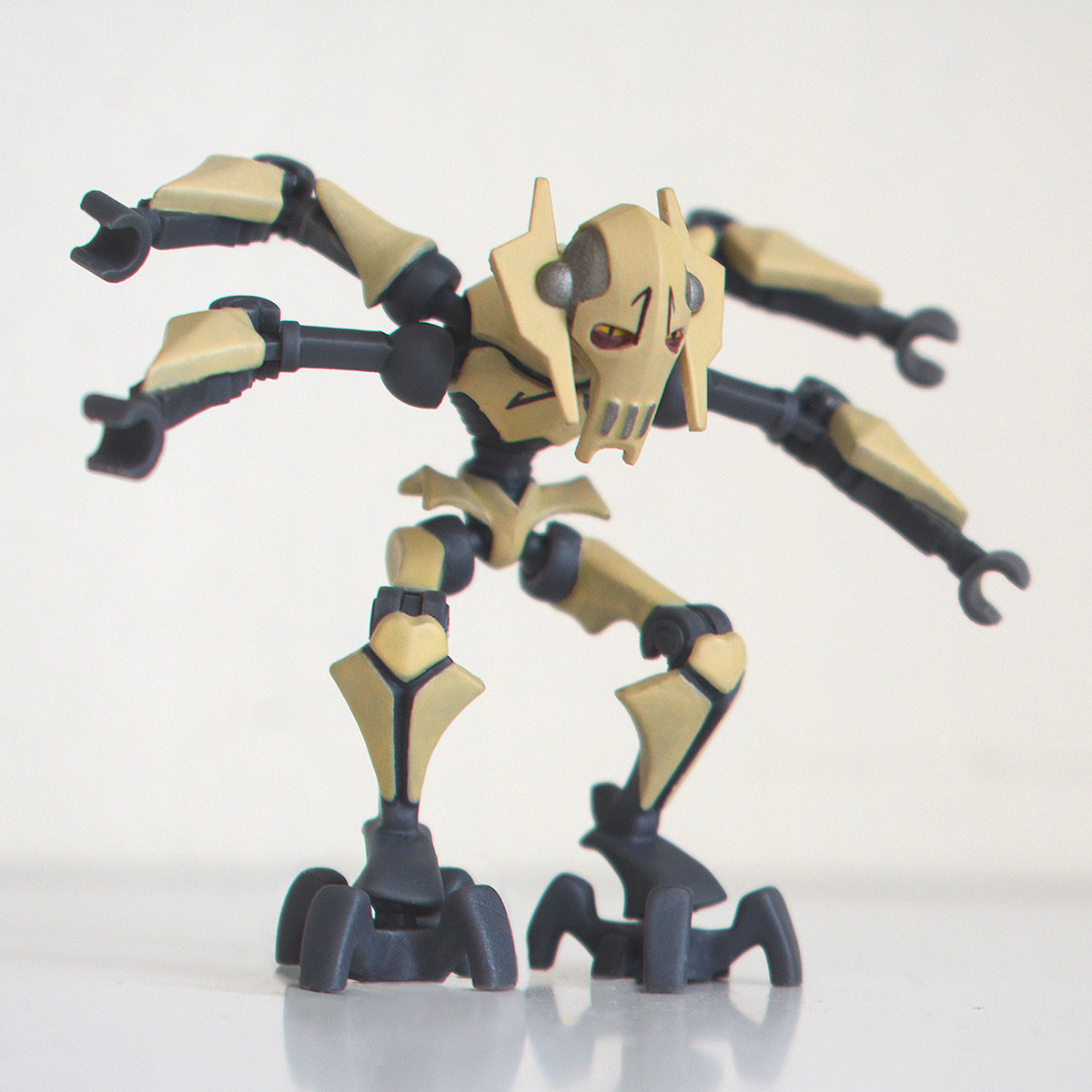 general grievous custom lego figure battle stance pose