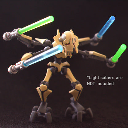 general grievous custom lego figure holding light sabers