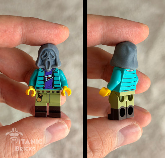 Scream Ghost face custom minifigure mask