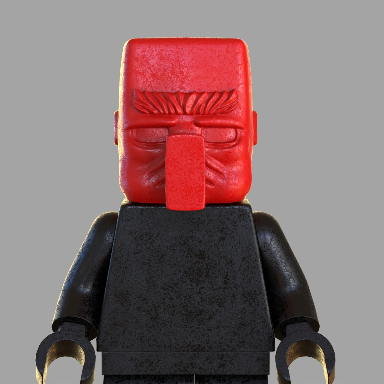 Villager minifigure Head Minecraft Movie