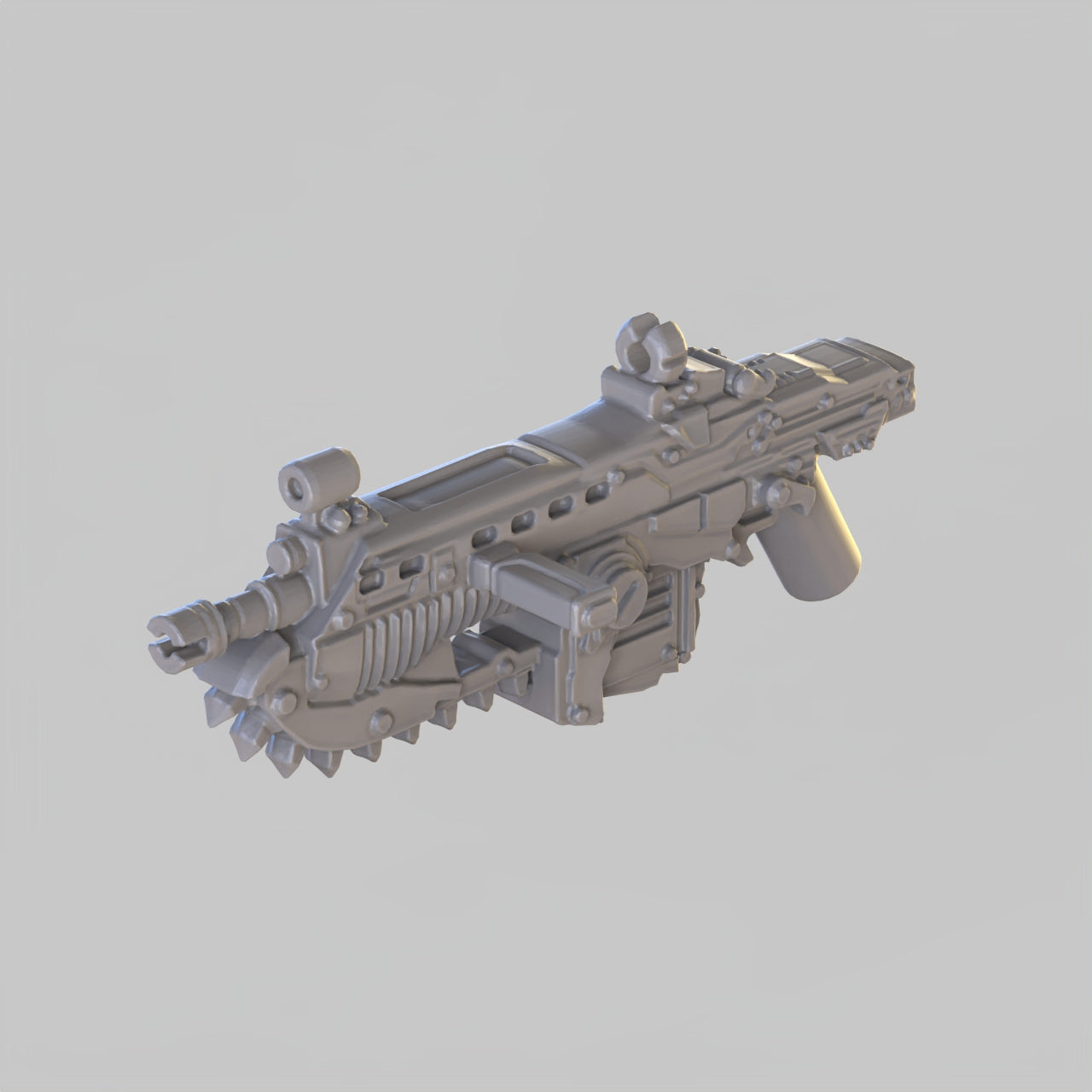 Chainsaw Lancer Custom Minifig Weapon