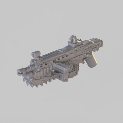 Chainsaw Lancer Custom Minifig Weapon