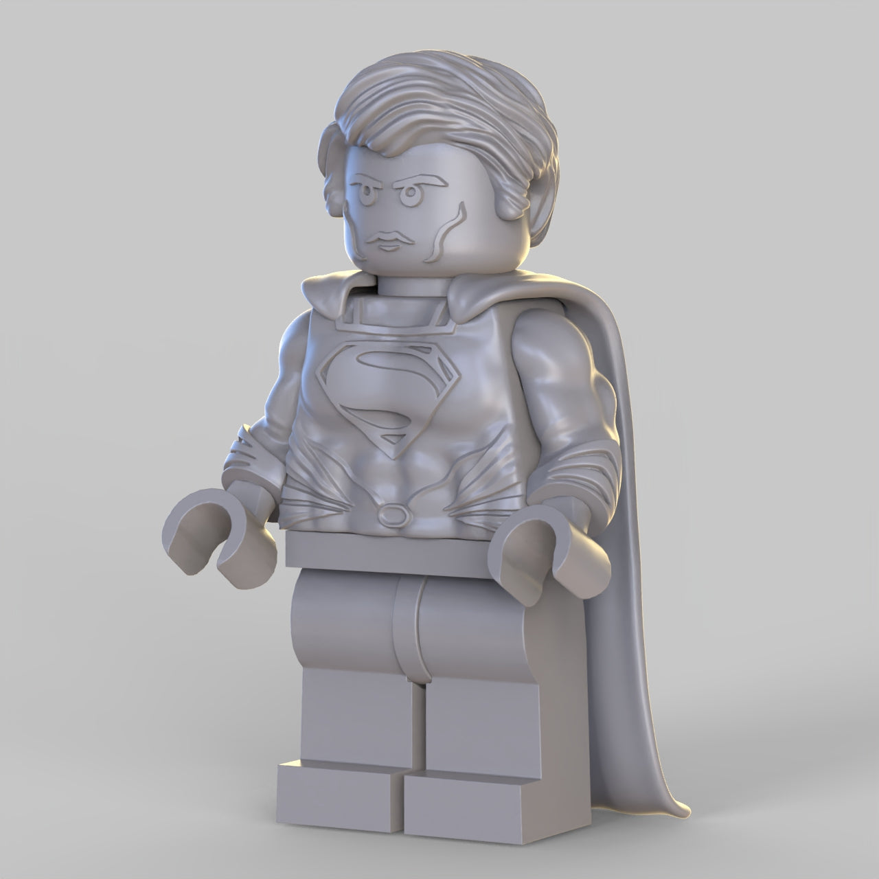 [Unpainted] Man of strength custom minifigure