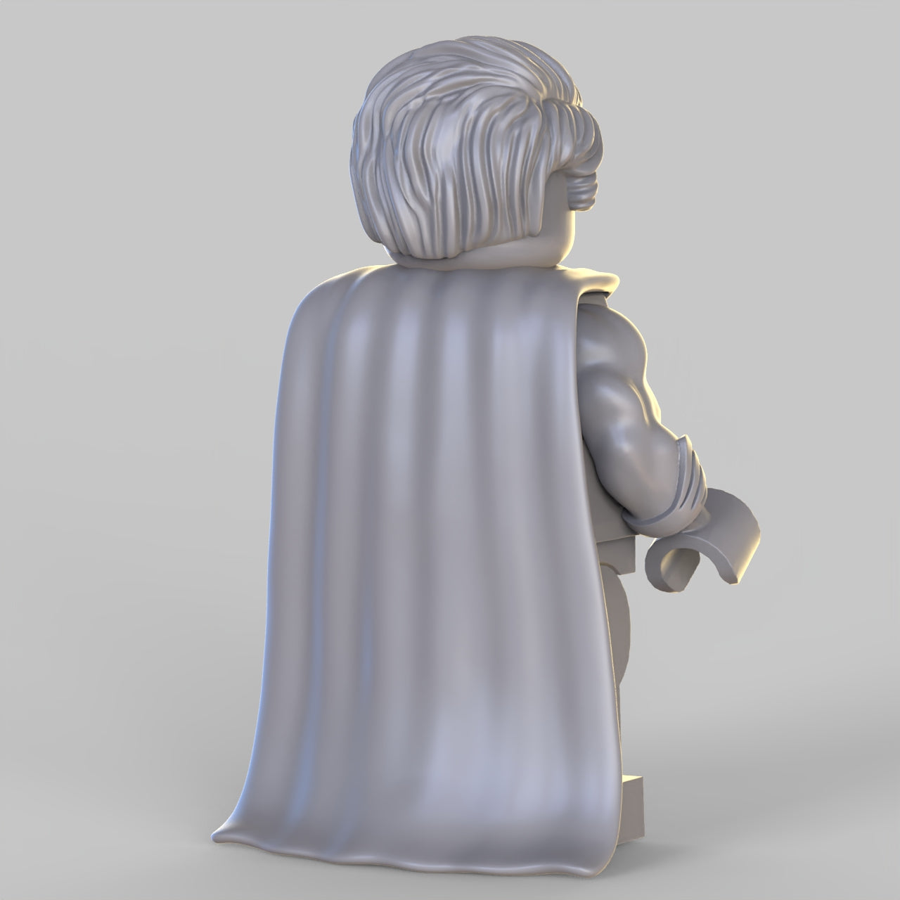 [Unpainted] Man of strength custom minifigure